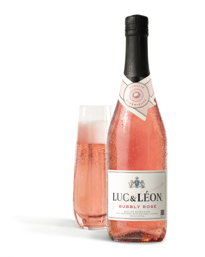 Luc & Léon Bubbly Rosé bottle